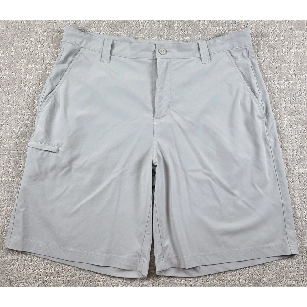 Columbia PFG Blood and Guts Fishing Shorts Mens Size 36 Gray Performance Pockets